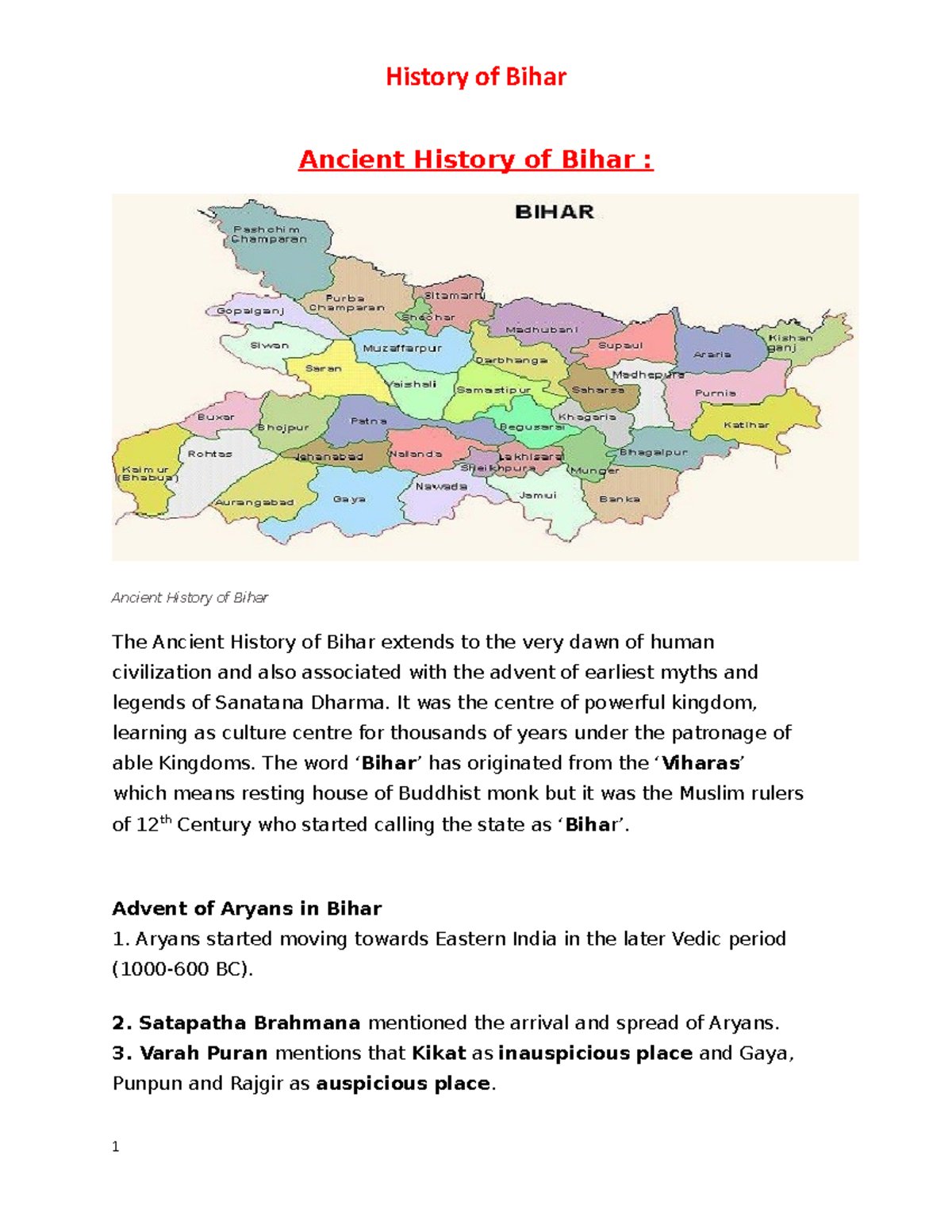 History of Bihar - It was the centre of powerful kingdom, learning as ...