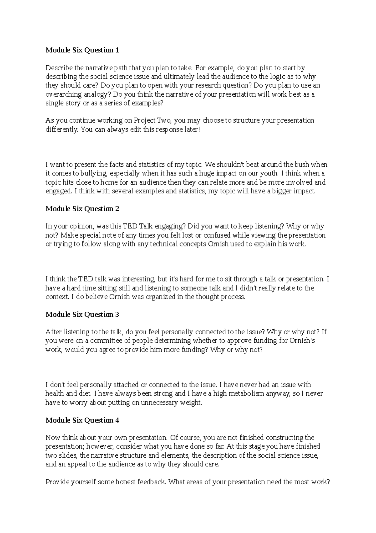 Donald Freise SCS 200 Applied Social Sciences - Module Six Question 1 ...