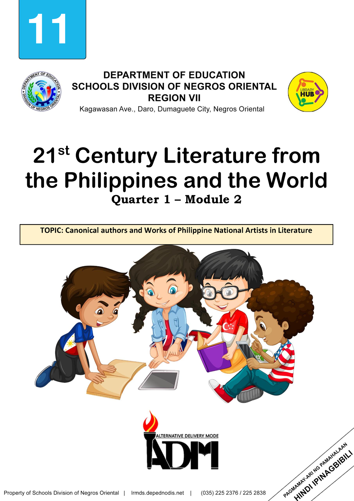 G11SLM2-21st-Century-Literature For Teacher-Module 2 - 11 21 St Century ...