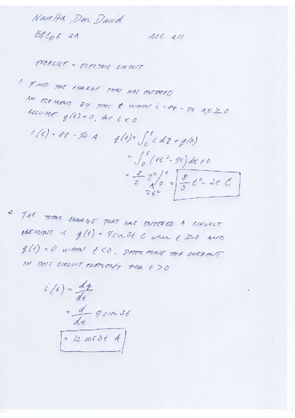 Eletrical Circuit Fundamentals Of Electrical Circuits Studocu