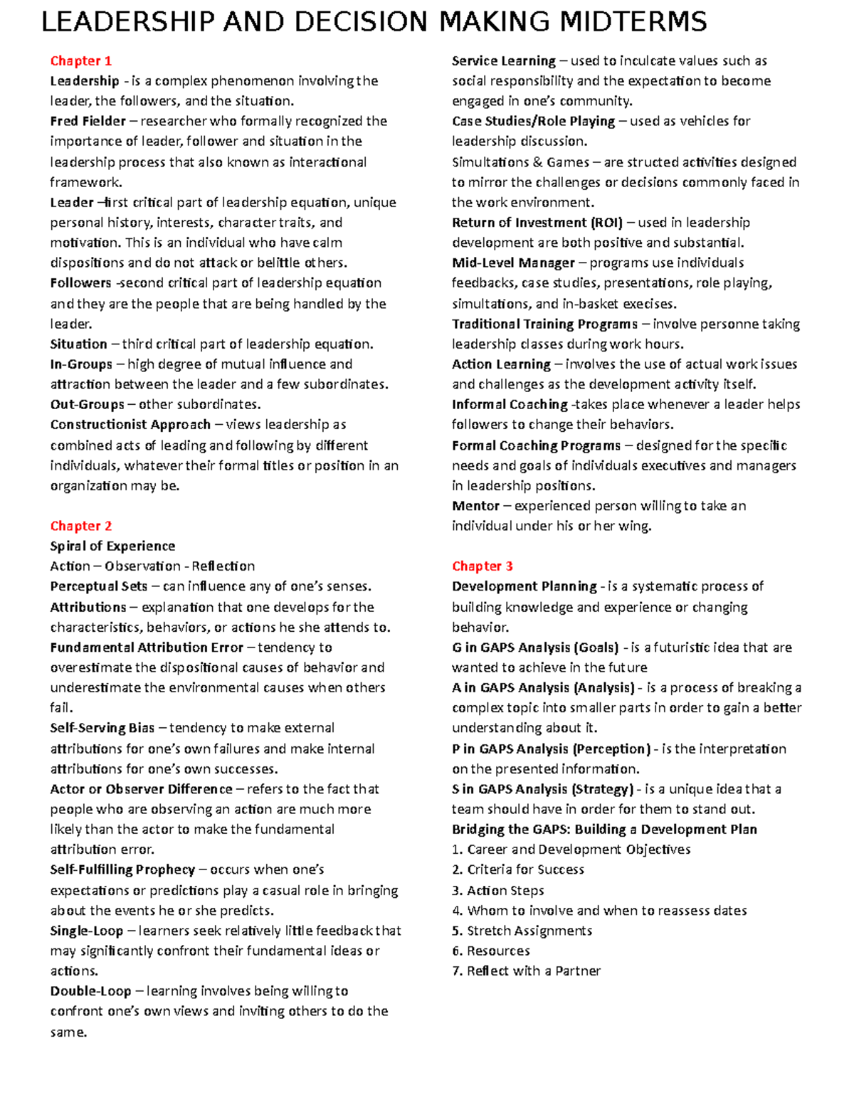 lala landlanlads - Chapter 1 Leadership - is a complex phenomenon ...