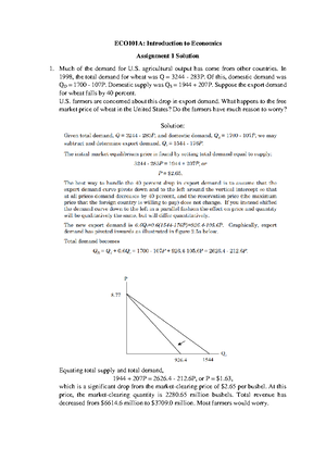 Micro assignment - Introduction to Microeconomics - Studocu