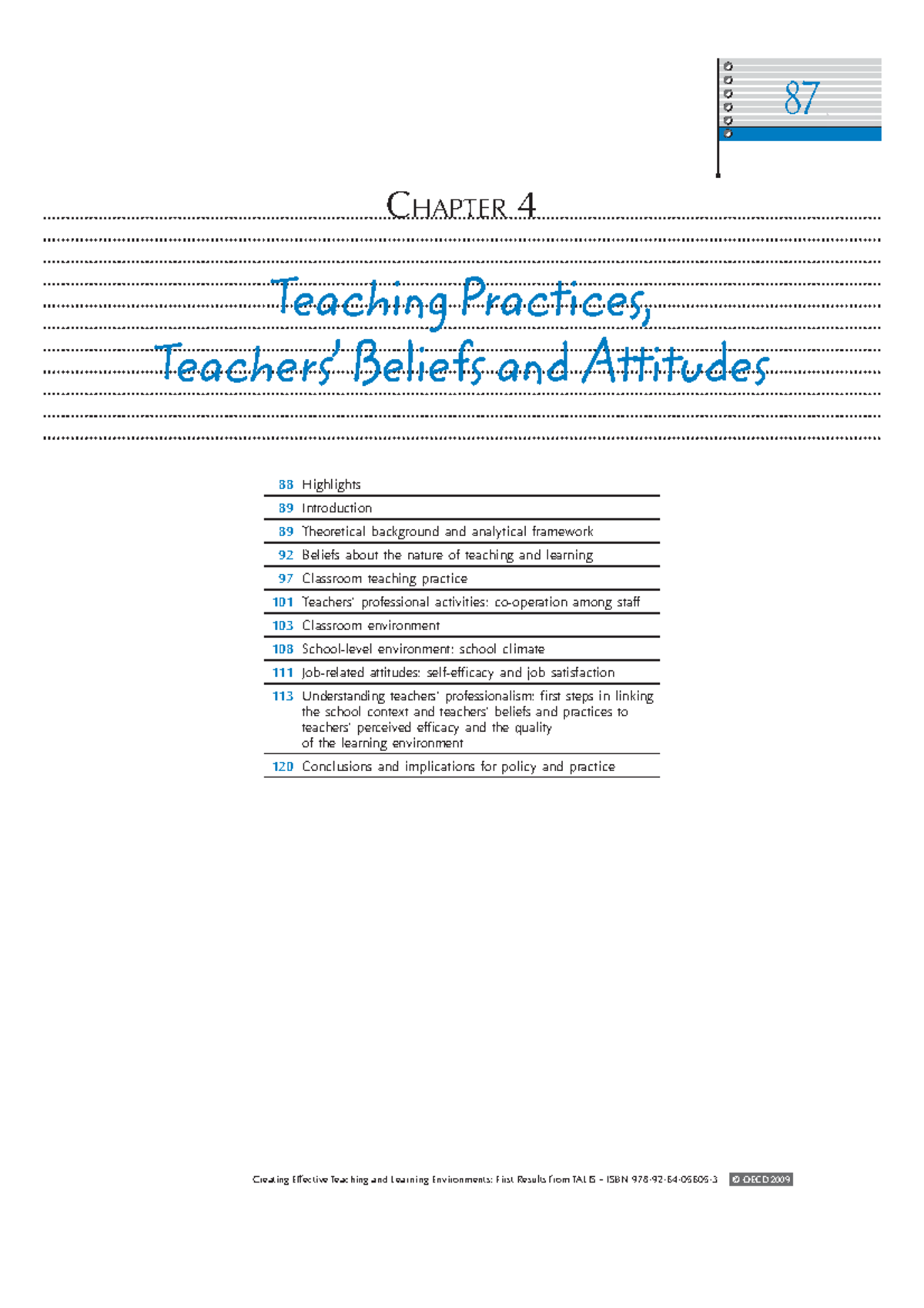43541655 - Nsjansbs - 87 CHAPTER 4 Teaching Practices, Beliefs and ...