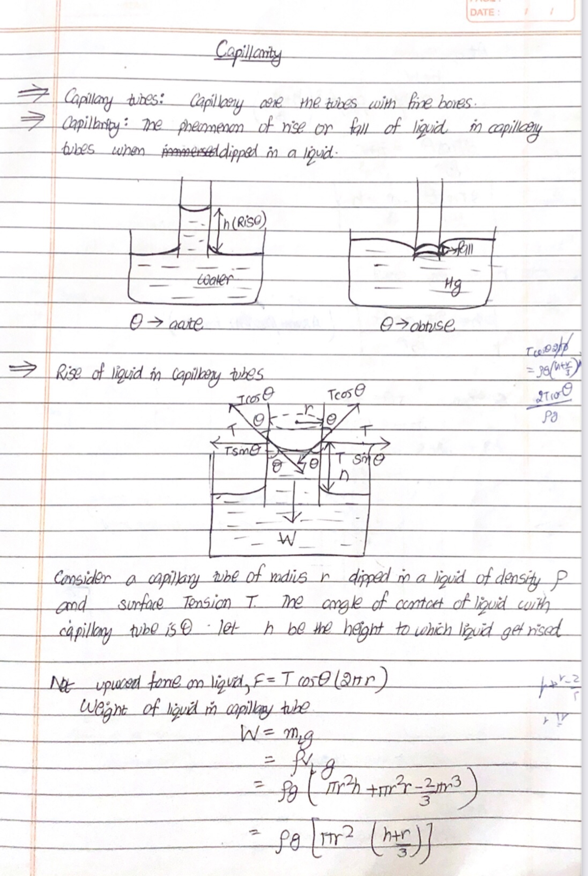 WHAT IS CAPILLARITY IN PHYSICS CLASS 11 visual data 2