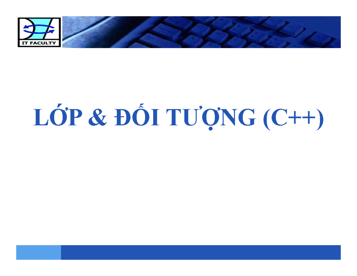 (4)Class Object - OOP - LOGO LỚP & ĐỐI TƯỢNG (C++) LOGO KHÁI NIỆM LỚP ...