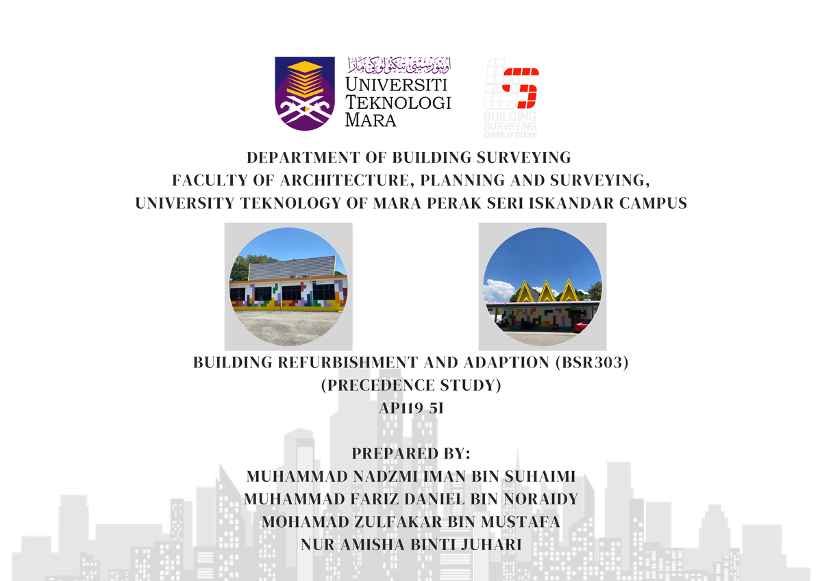 Design and Refurbishment - PREPARED BY: MUHAMMAD NADZMI IMAN BIN ...