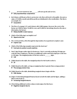 Economic Module 2 Terms - ECO 2023 - Studocu