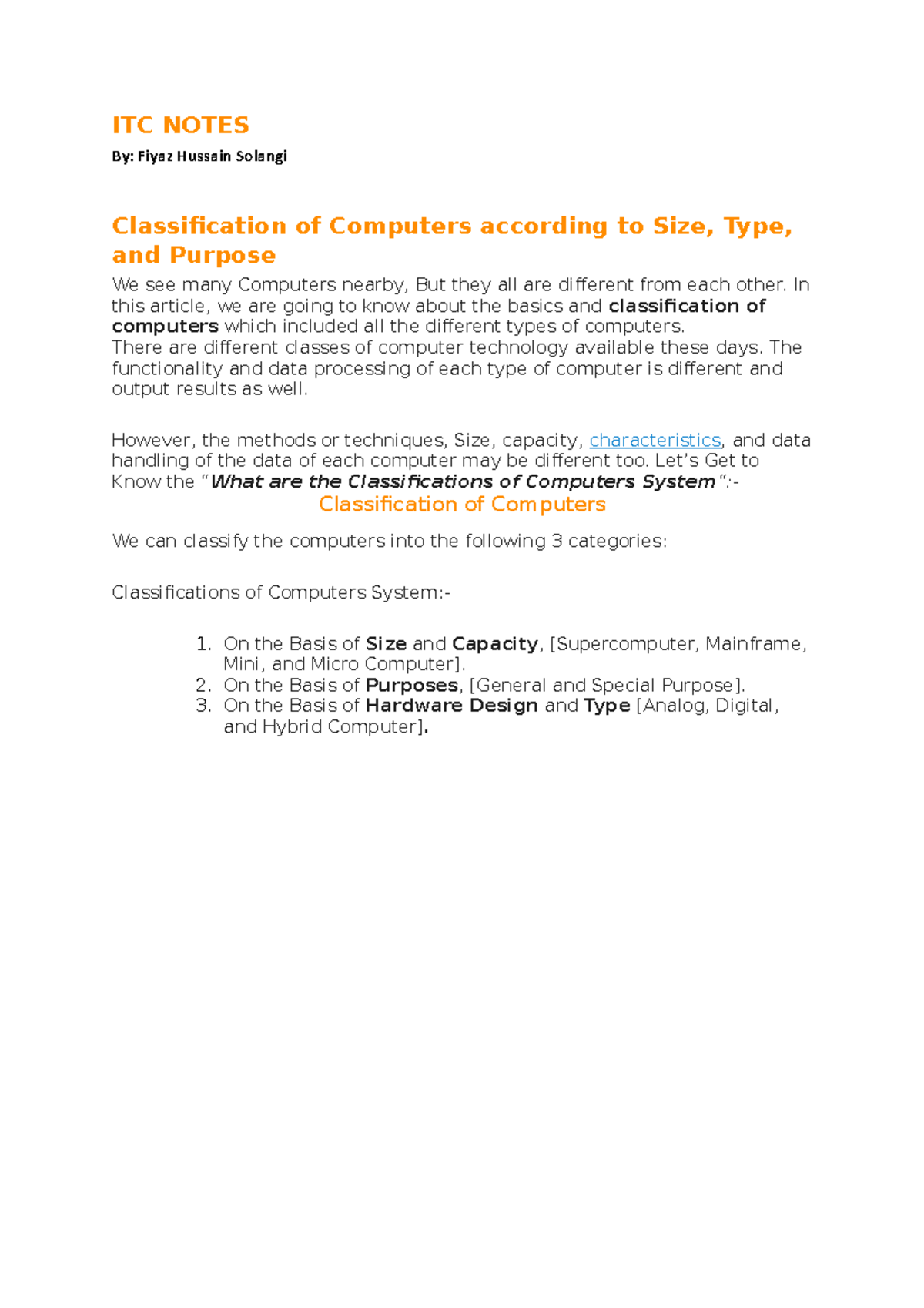 itc-notes-classification-of-computers-itc-notes-by-fiyaz-hussain