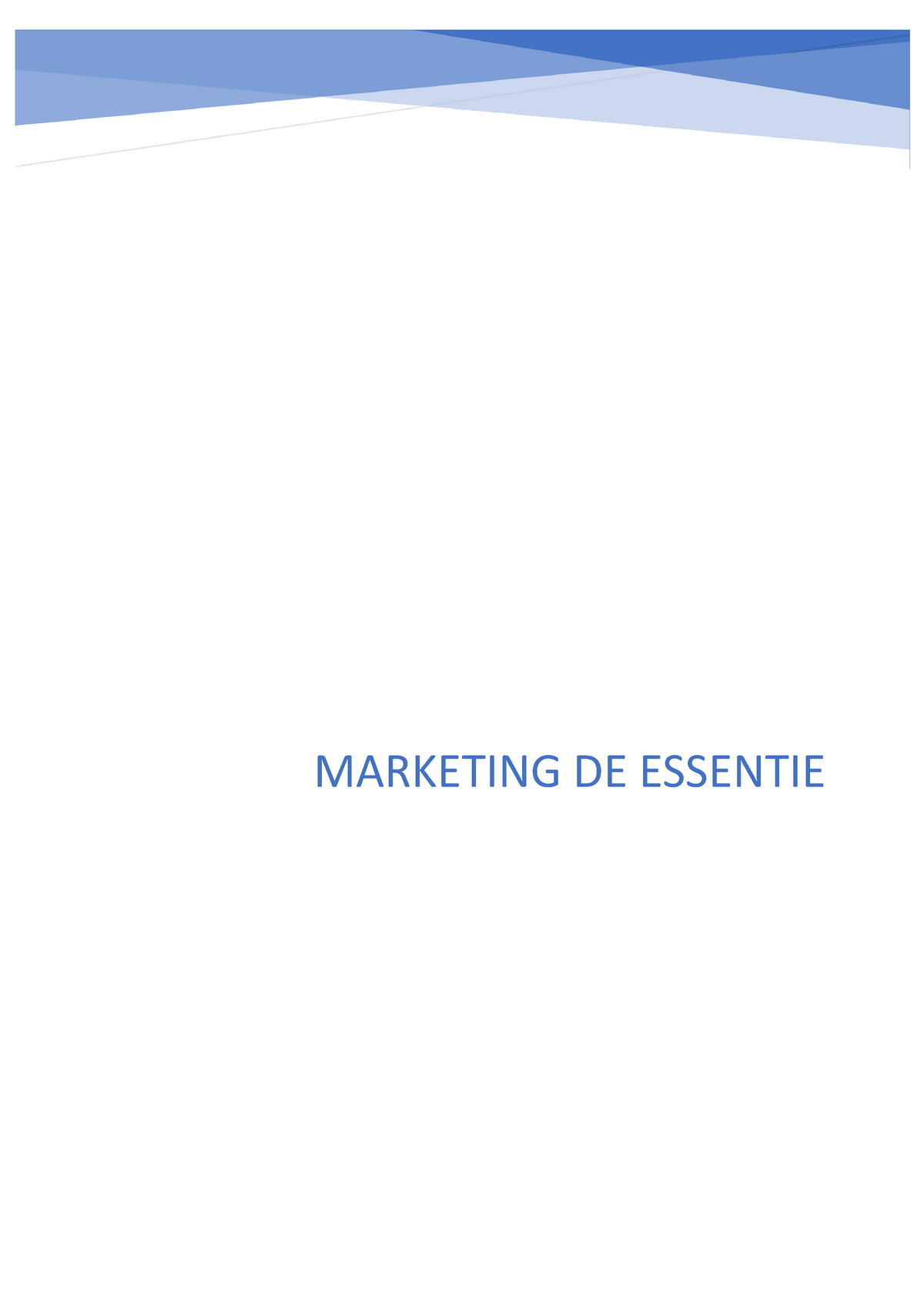 Hoofdstuk 1 - Hoofdstuk 1. Marketing? Wat Is Marketing? Definitie Niet ...