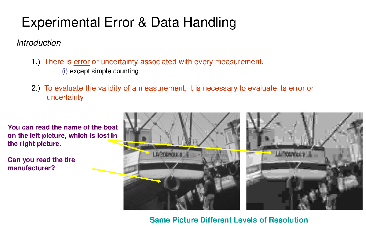Experimental Error and Handling - Experimental Error & Data Handling ...