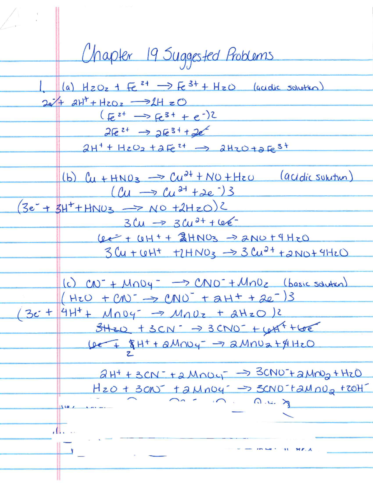 Chapter 19 Suggested Problems Answer Key - CHM 221 - Studocu