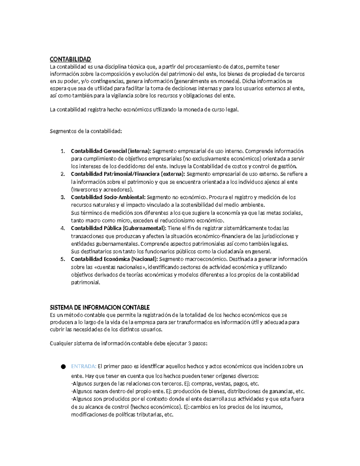 Teoria Contable - Resumen final - CONTABILIDAD La contabilidad es una ...