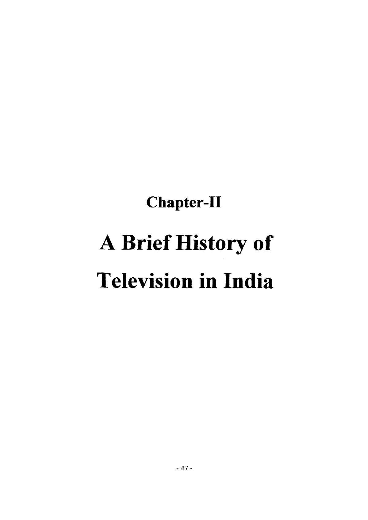 history of television in india essay