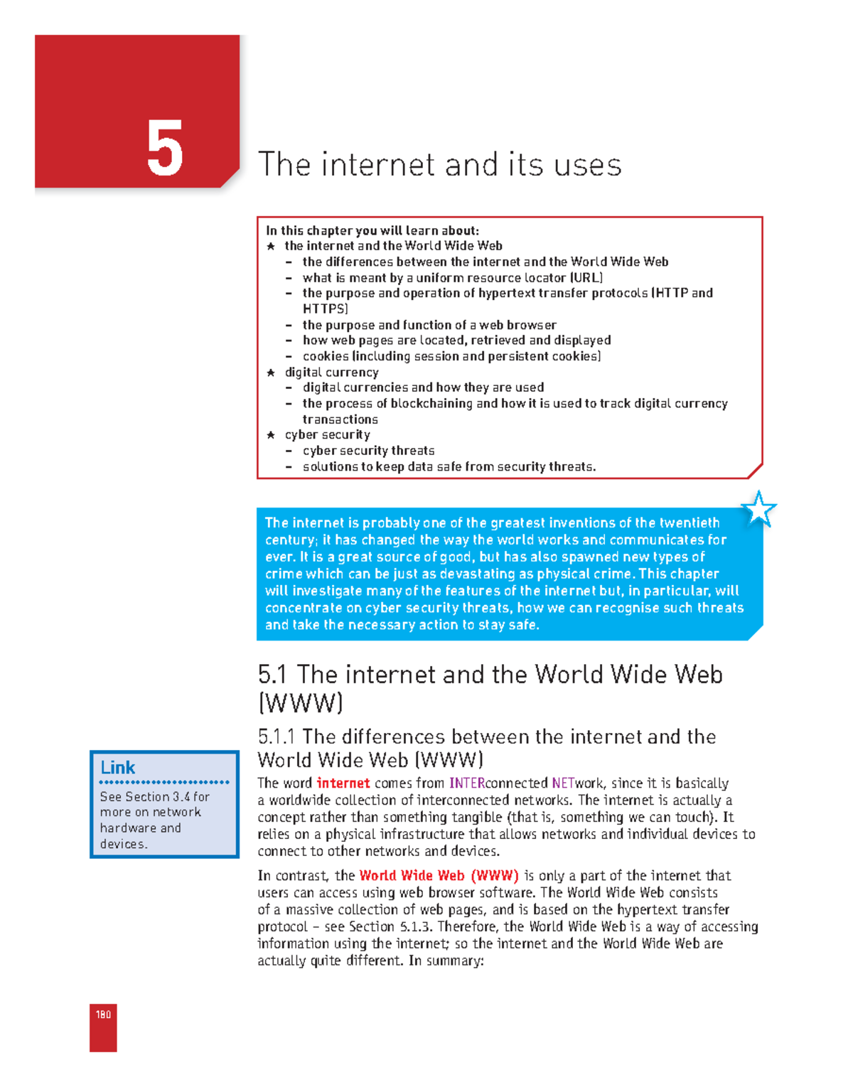 U5- Igcse TEXT- Internet AND ITS USES - 5 In this chapter you will ...