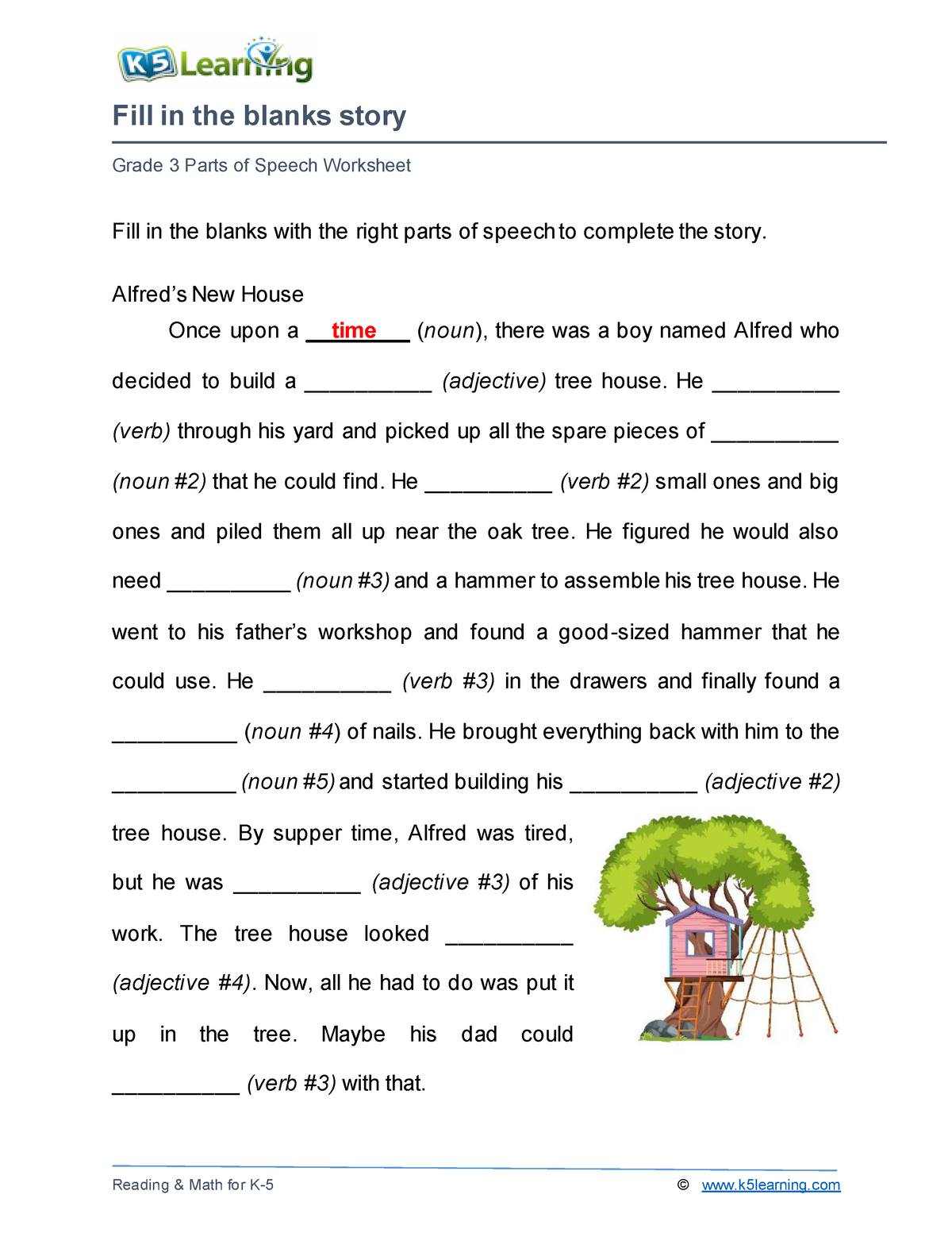 Grade 3 grammar story a - PROFESSIONAL EDUCATIONPROFESSIONAL ...