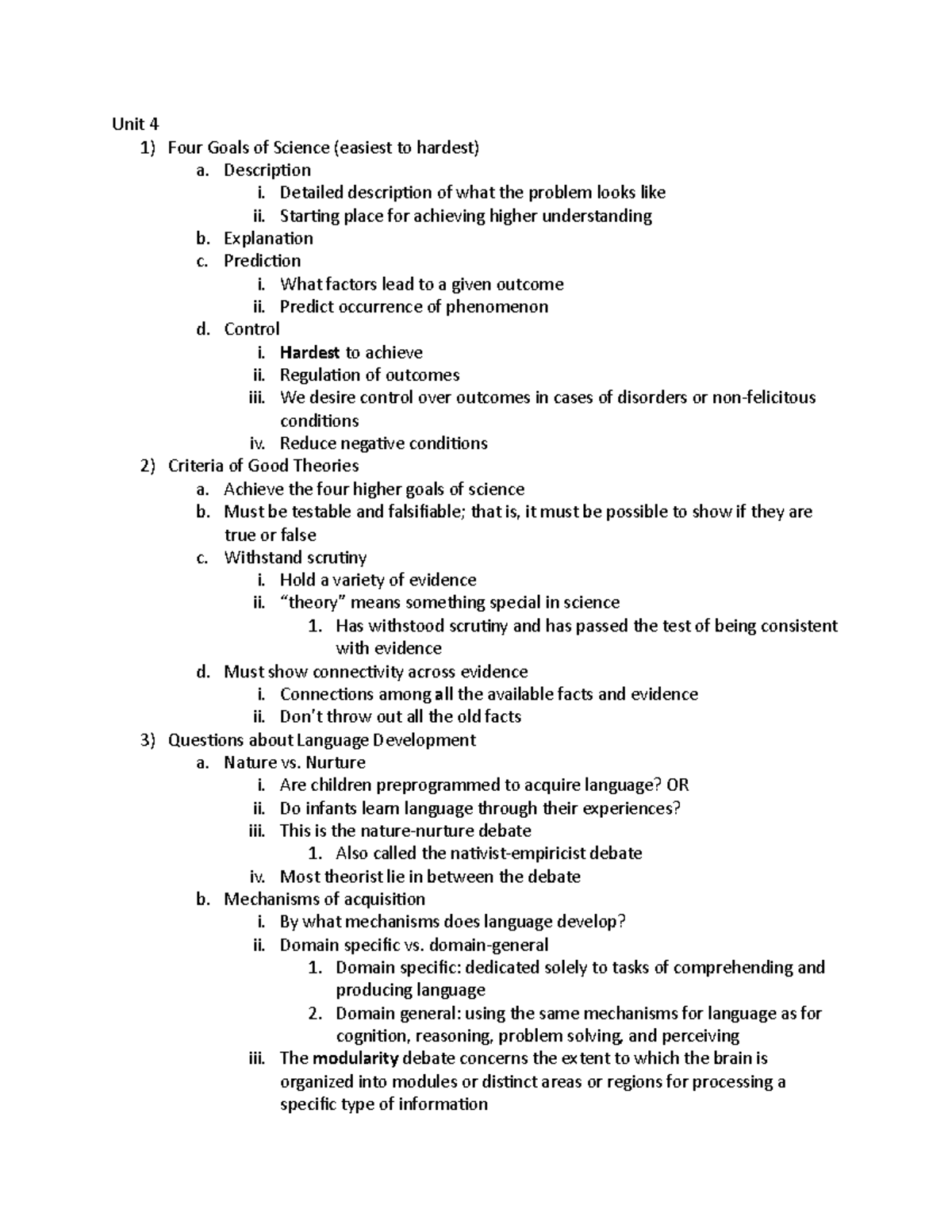 Unit 4 - unit 4 notes from online lecture videos (with quiz answers ...