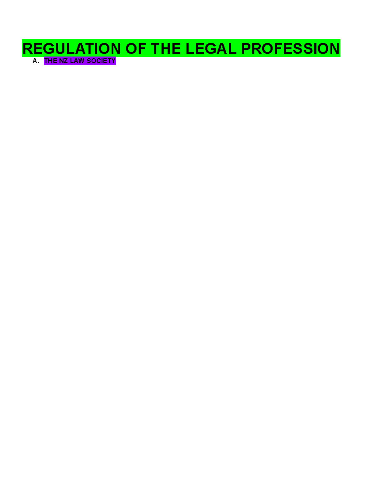 Ethics LAWS463 Otago Notes (Longform Notes, not condensed) Legal