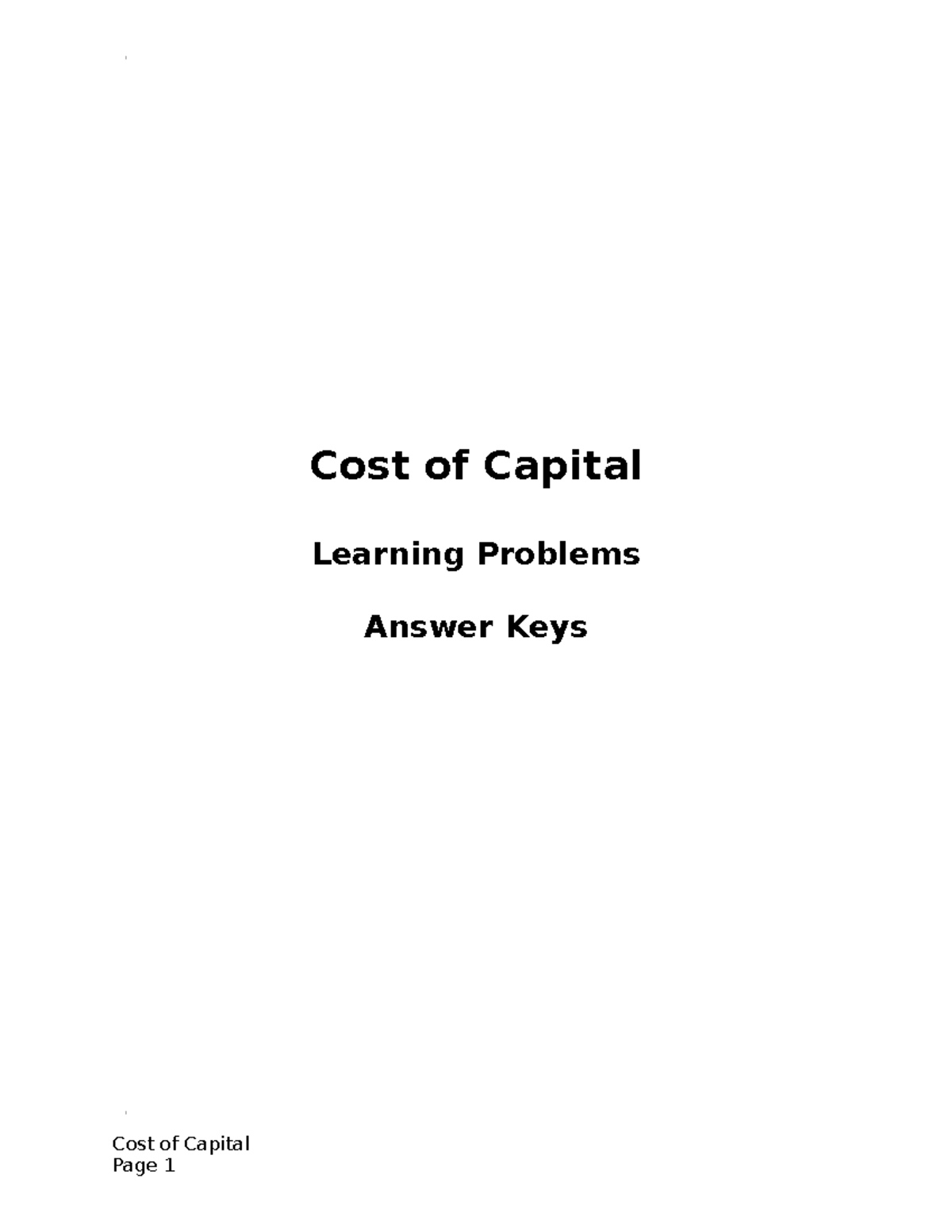 answer-keys-cost-of-capital-1-cost-of-capital-learning-problems