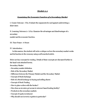 Financial-markets lecture notes - What Is a Mutual Fund? A mutual fund ...