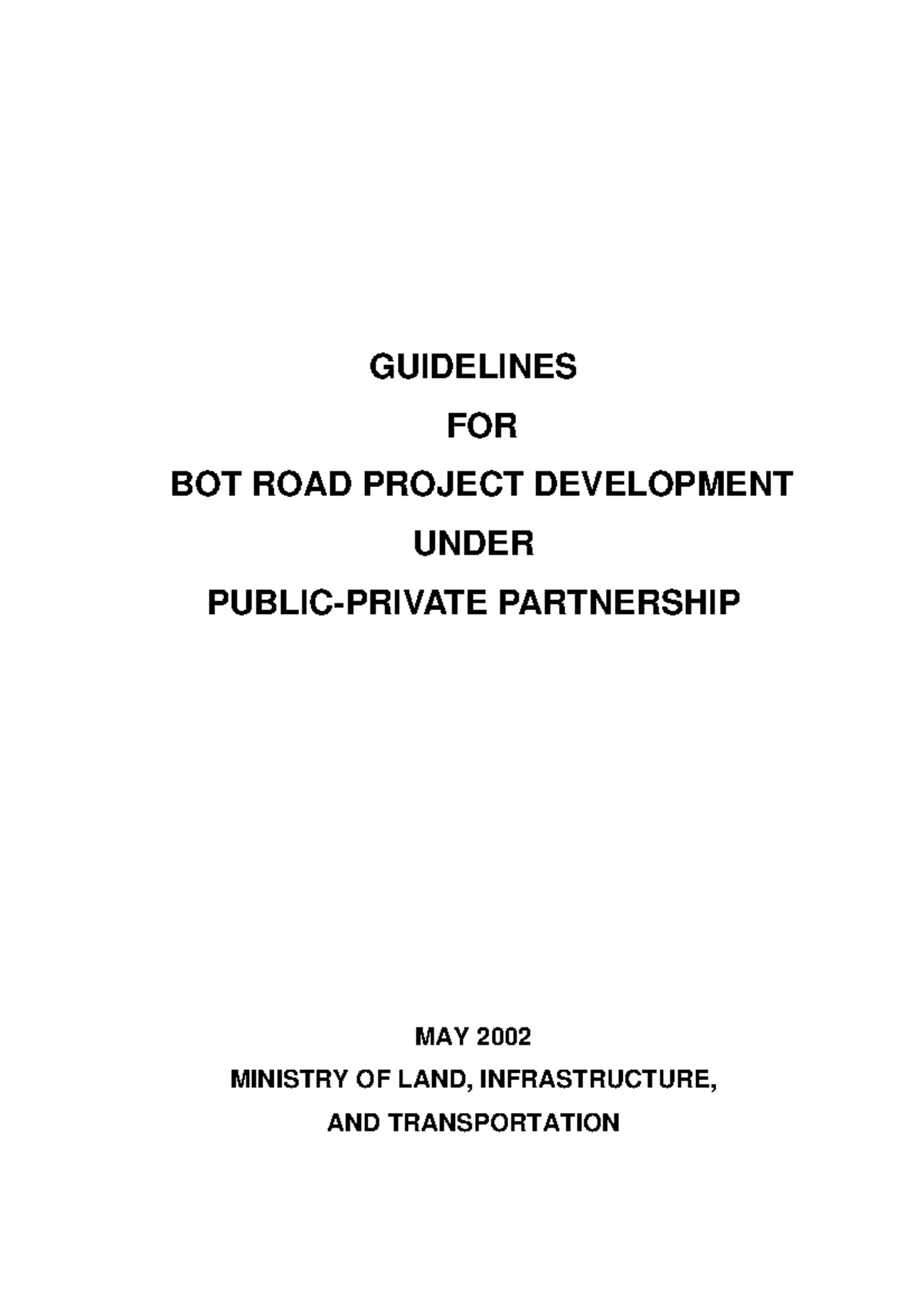 Lesson 2 0310.10.2018 BOT guideline e GUIDELINES FOR BOT ROAD