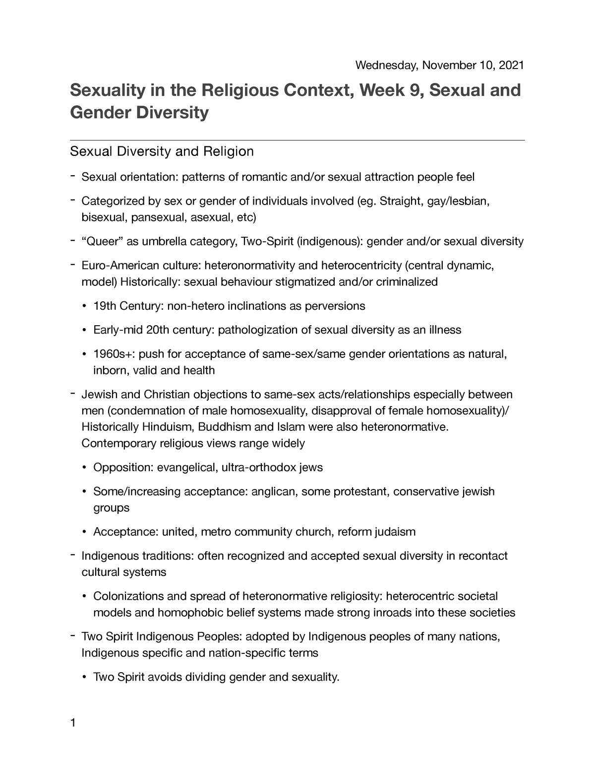 Sexuality Sexualgender Diversity Pt 1 Prof Hardy Wednesday November 10 2021 Sexuality