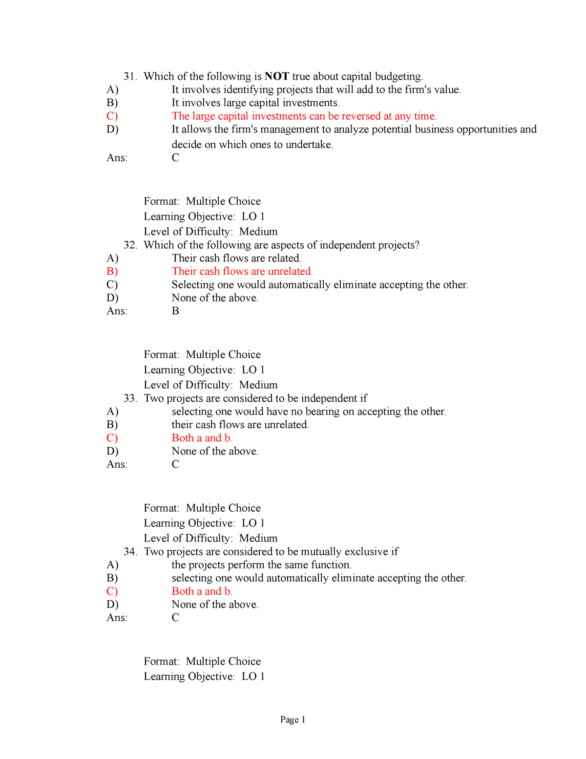 FIN202 Chap 10 Source - Which Of The Following Is NOT True About ...