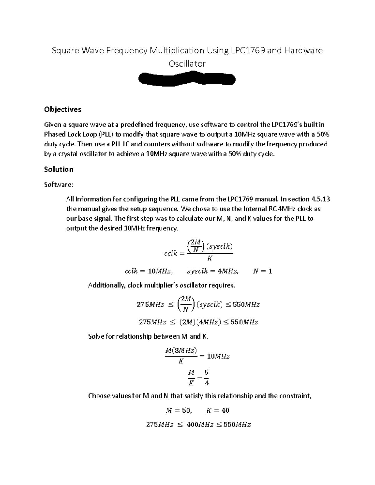 DDL Lab Assignment 3 - Square Wave Frequency Multiplication Using ...