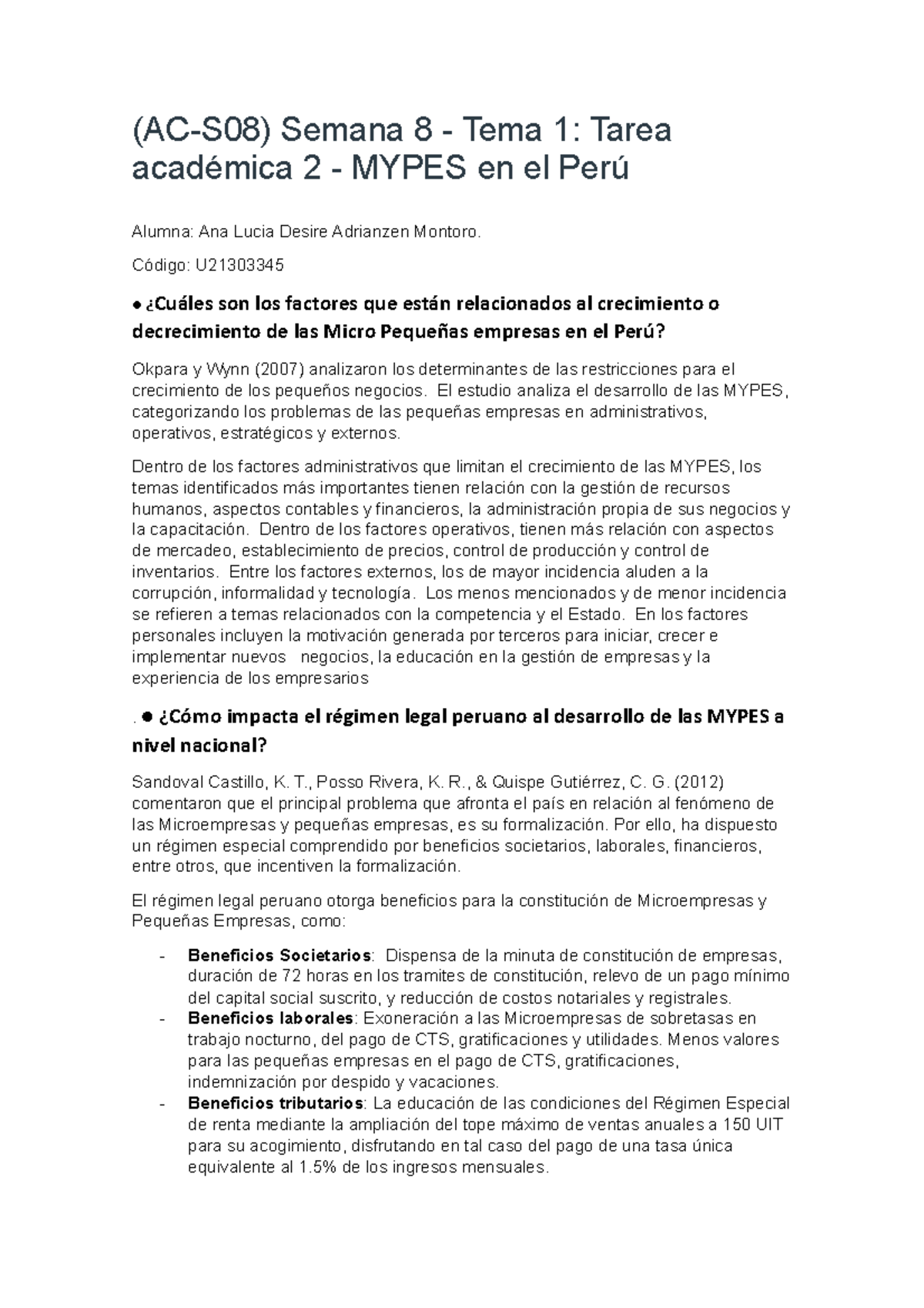 Semana 8 Mypes - Ccccccccccccccccccccccc - (AC-S08) Semana 8 - Tema 1 ...