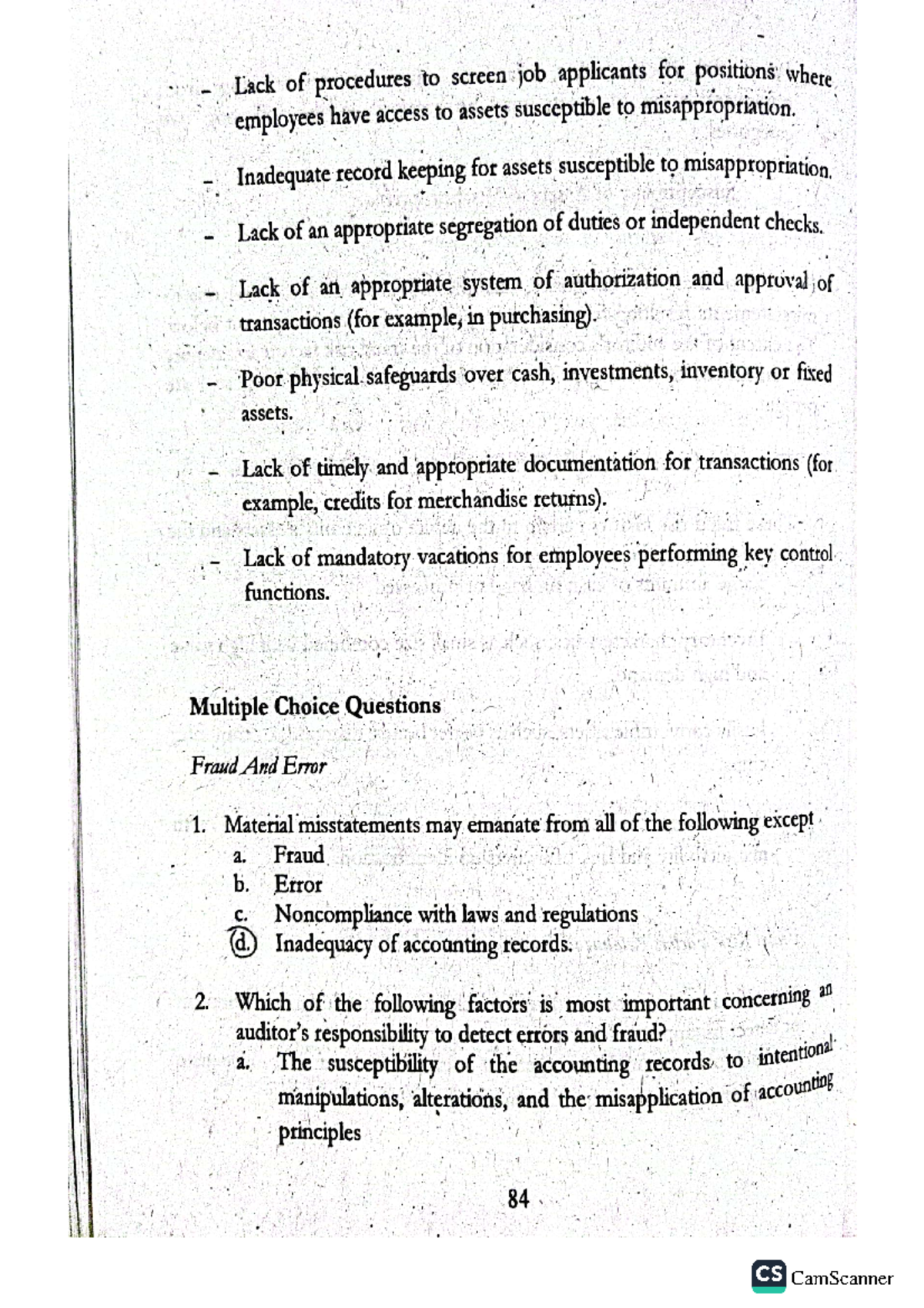 Chapter 3 MCQ - Mcq - Accountancy - Studocu