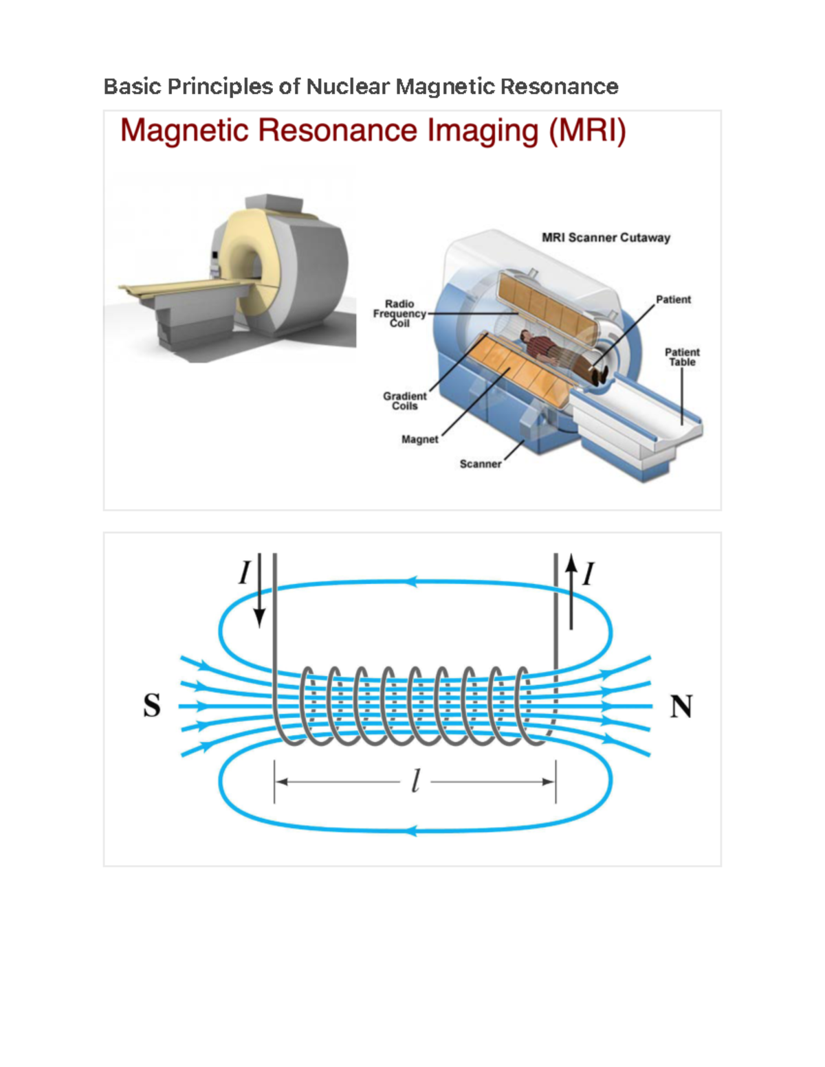 Basic Principles Of Nuclear Magnetic Resonance - LIFESCI1D03 - Studocu