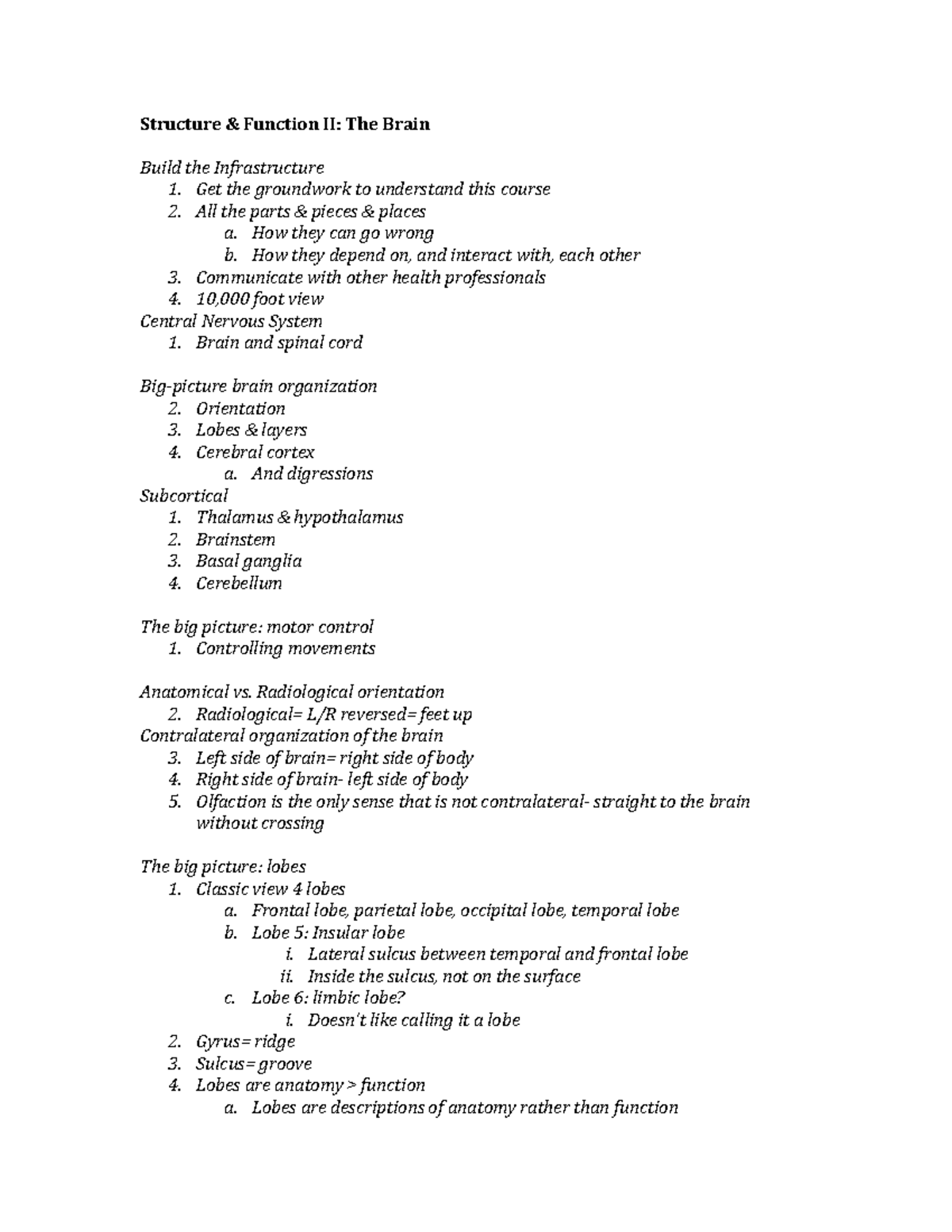 Structure Function Ii The Brain Structure Function Ii The Brain Build The Infrastructure Structure Function Ii The Brain Structure Function Ii The Brain Build The Infrastructure