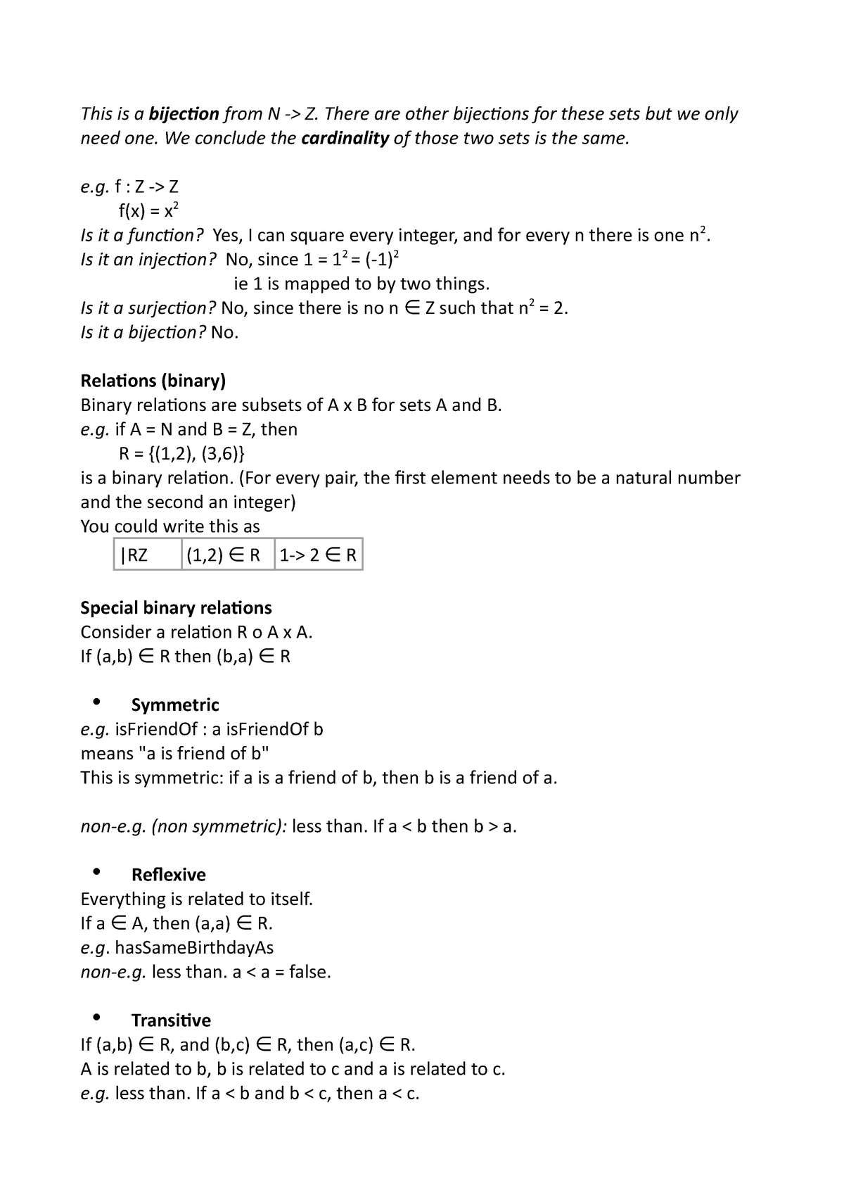 Special Kinds Of Function Mathematics For Software Engineering Studocu