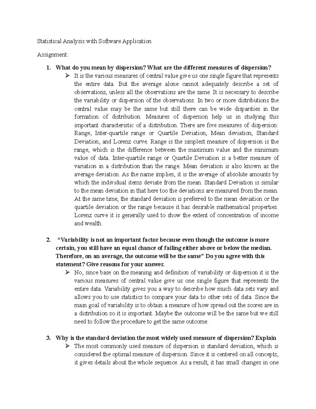Assignment-STAT - it is an essay regarding strategic - Statistical ...
