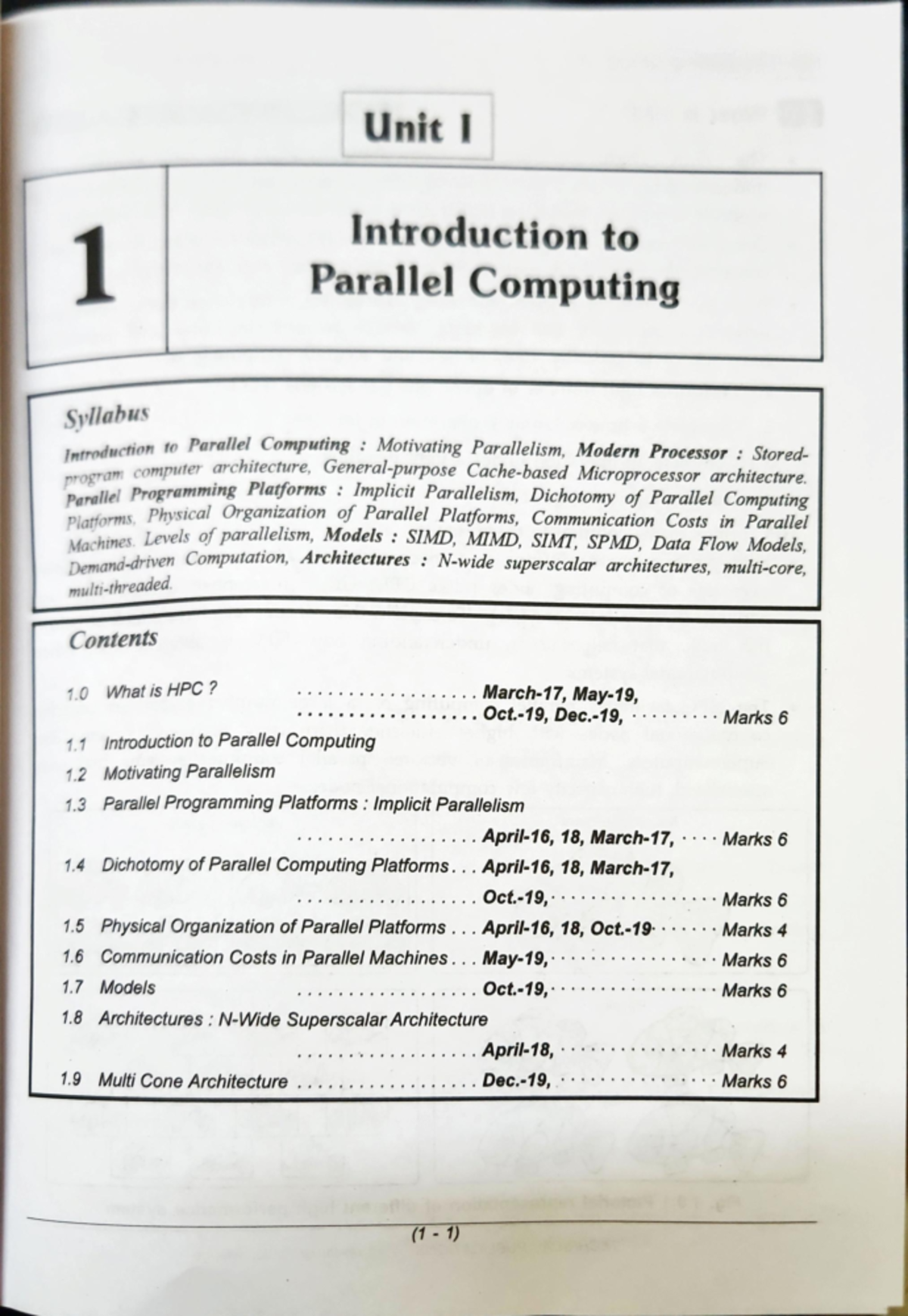 Technical HPC U1-2 - 23e234322 - Unit 1 Introduction to Parallel ...