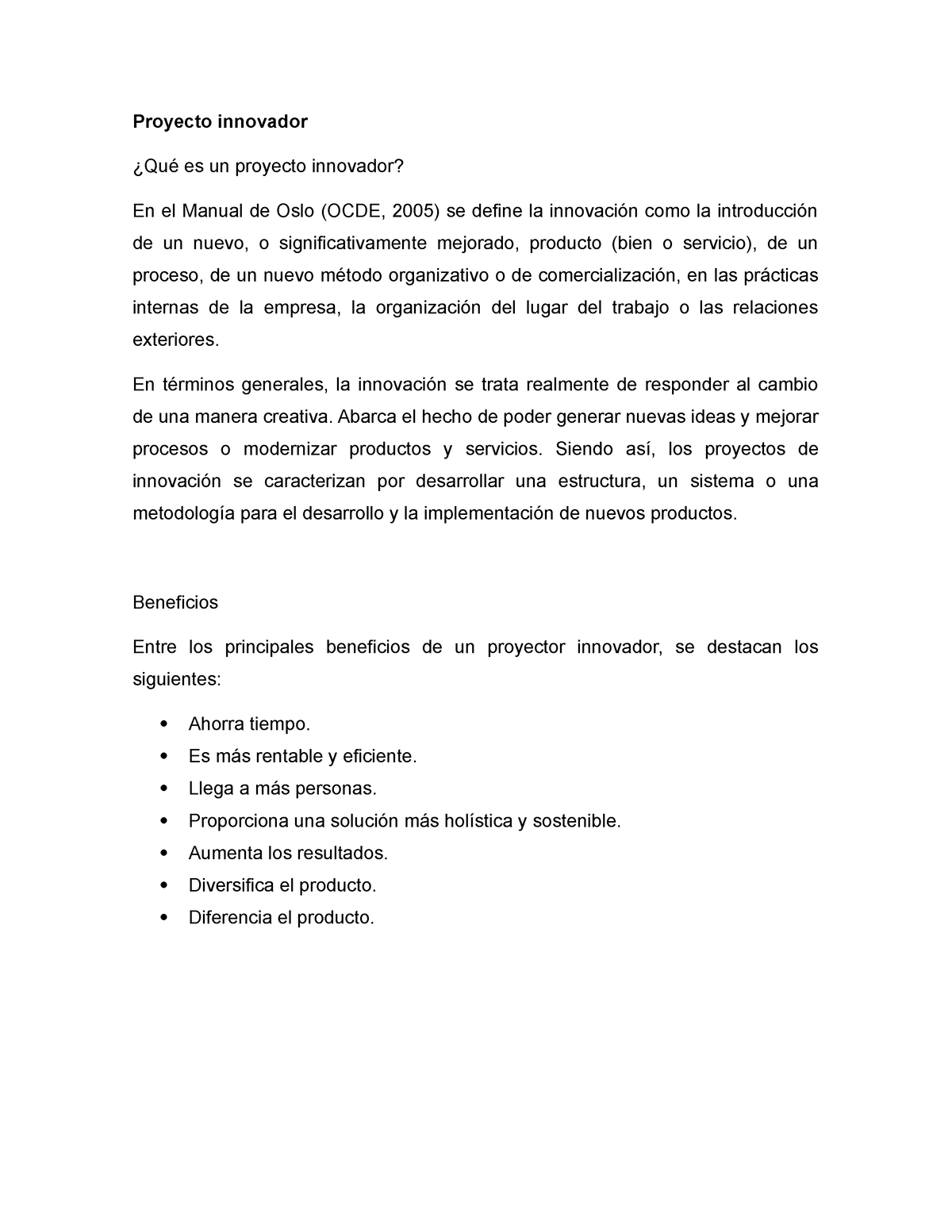 Trabajo Acumulativo 1 Carlos Aponte Proyecto Innovador ¿qué Es Un Proyecto Innovador En El 2567