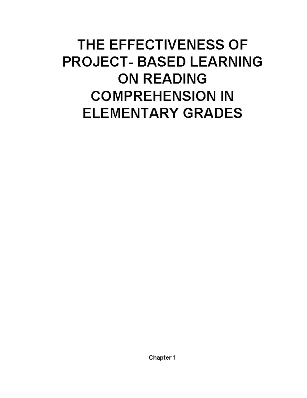 ATE- Rosete - NOTES - THE EFFECTIVENESS OF PROJECT- BASED LEARNING ON ...