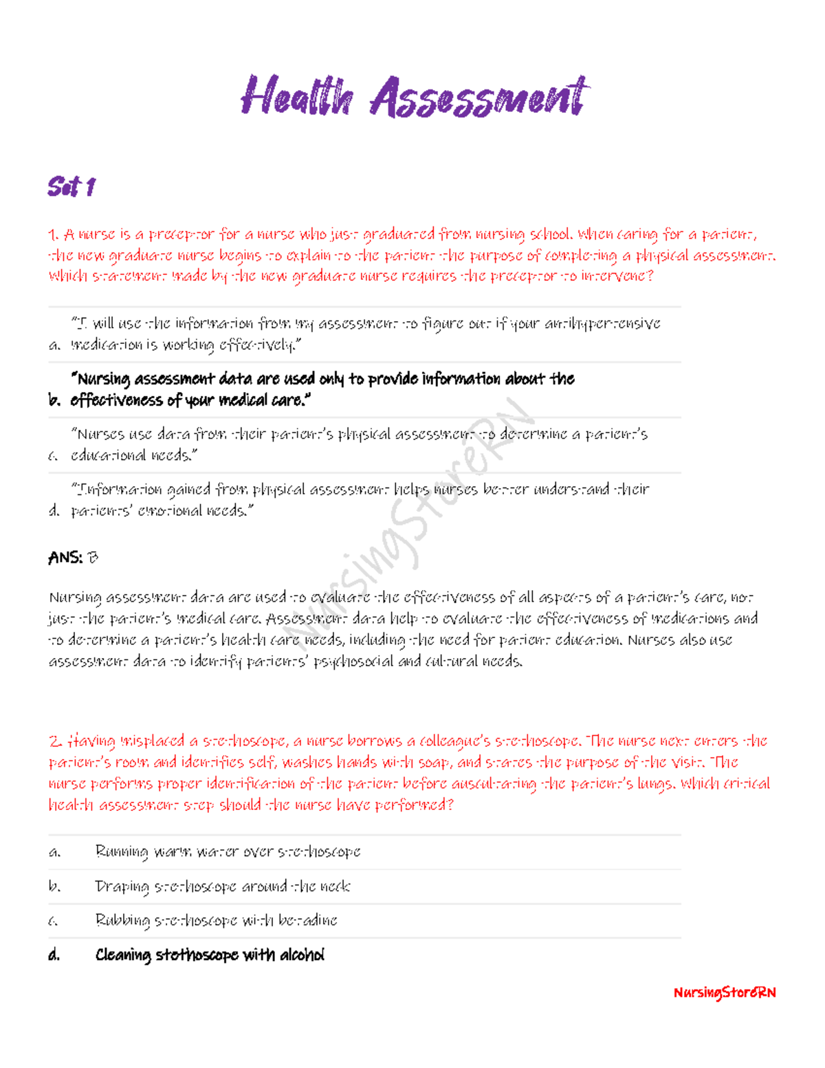 5-health-assessment-test-practice-questions-health-assessment-set