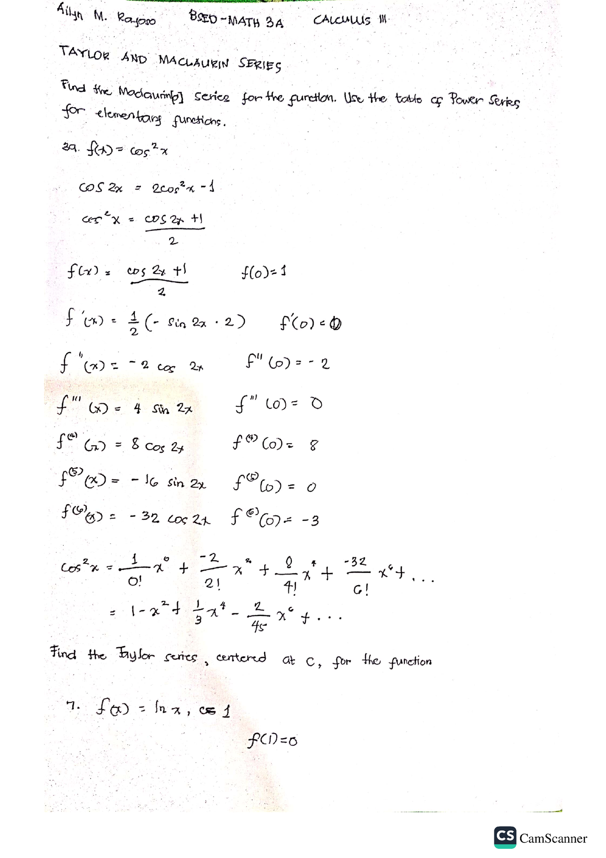 Taylor And Maclaurin Series In Calculus_ - General Education ...