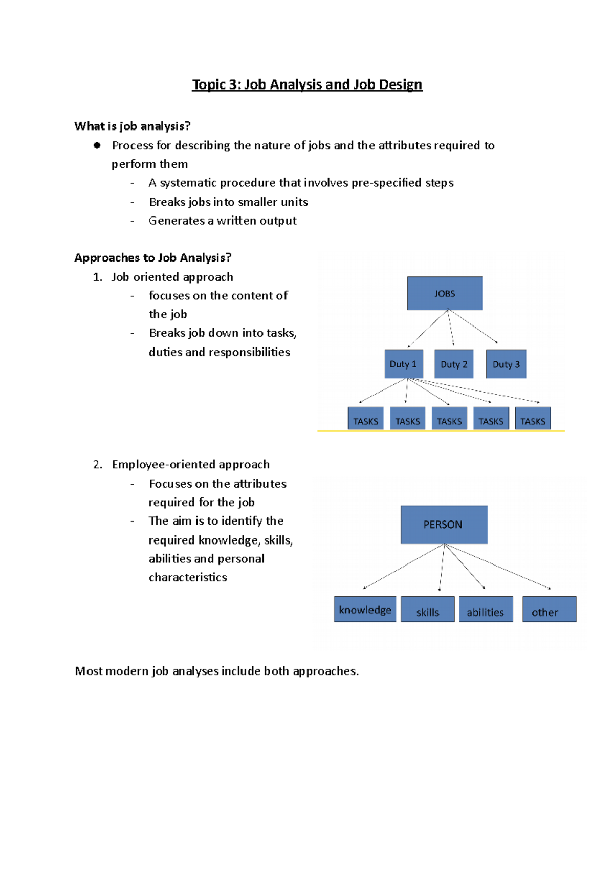 Topic 3 Job Analysis And Design - Topic 3: Job Analysis And Job Design ...