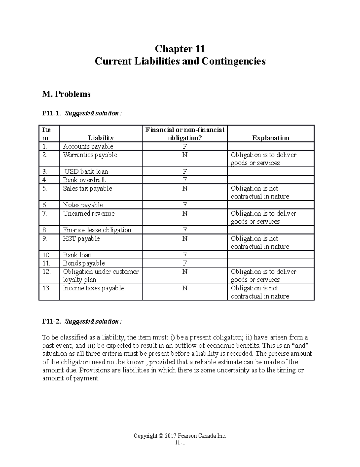 Lo-Fisher 3e Ch11 ISM final - Chapter 11 Current Liabilities and ...