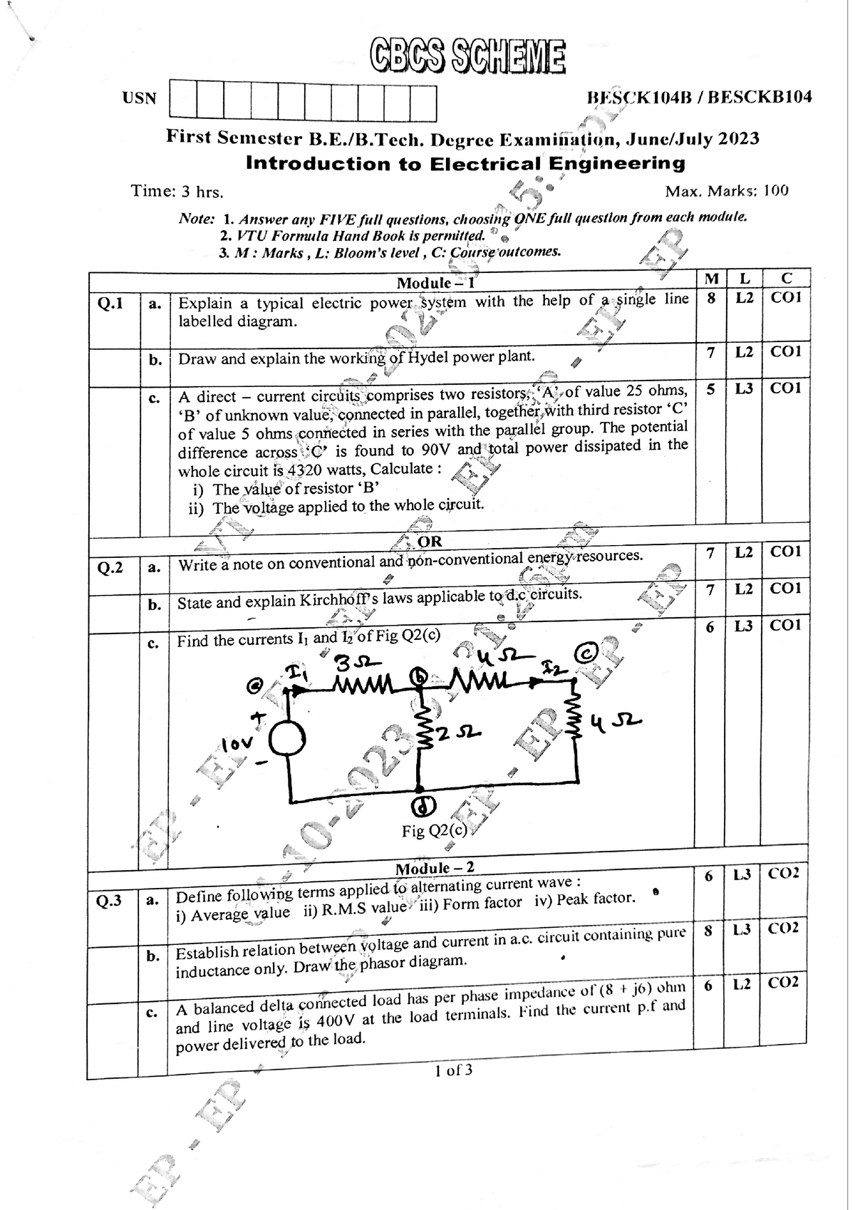 electrical engineering assignment