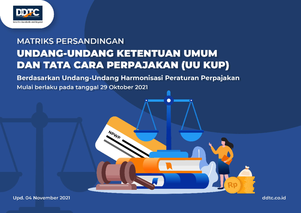 Matriks Persandingan UU HPP KUP - Keterangan Warna: A. : Perubahan B ...