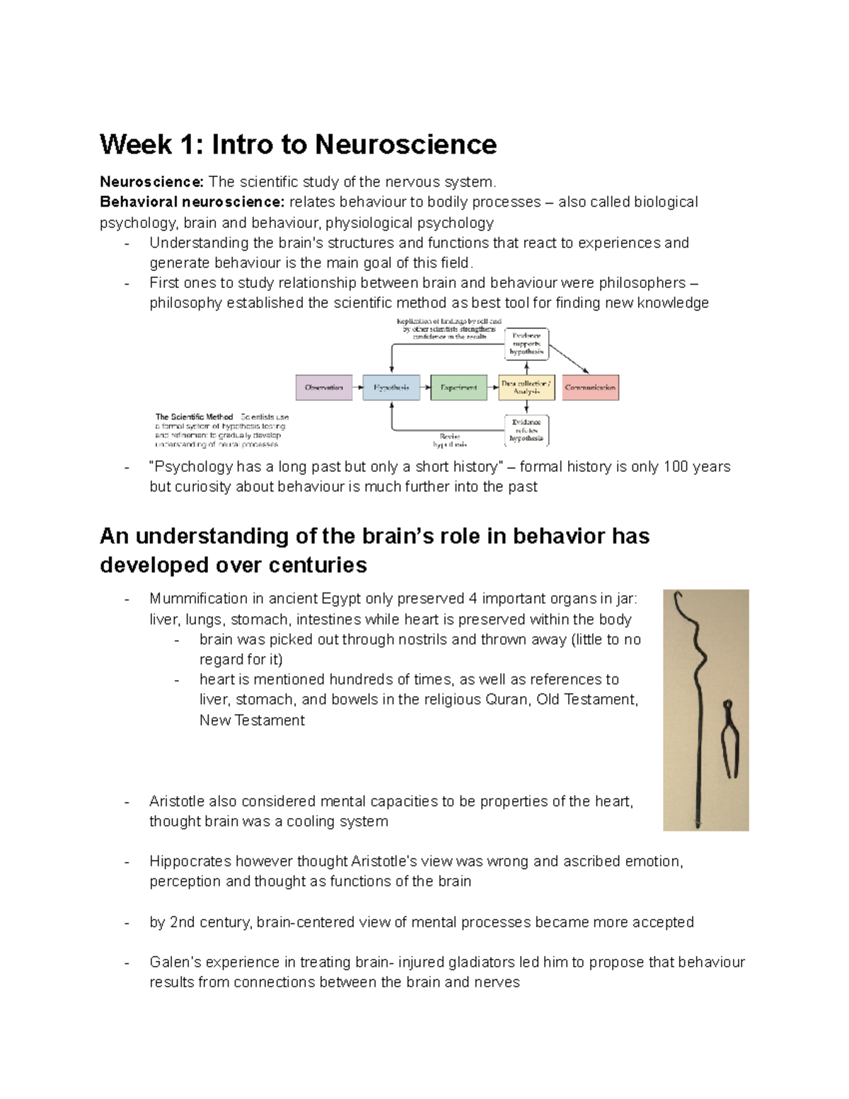 PSY290 Week 1-3 Summarized Readings Notes - Week 1: Intro To ...