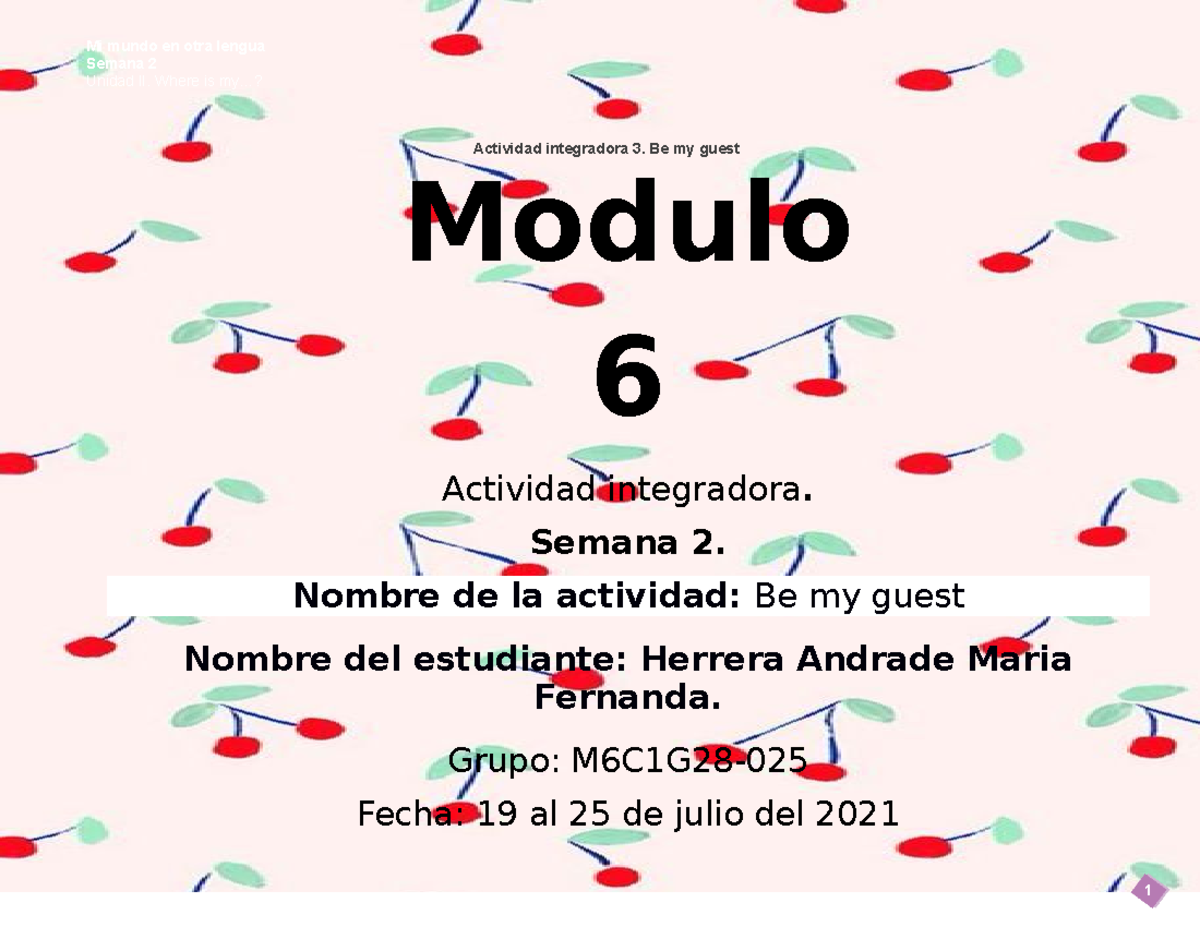 Herrera Andrade Maria Fernanda M06S2AI3 - Modulo 6 Actividad