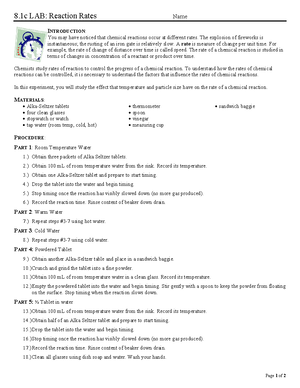 8.2c LAB Heat of Fusion of Ice - Page 1 of 2 8 – LAB: Heat of Fusion ...