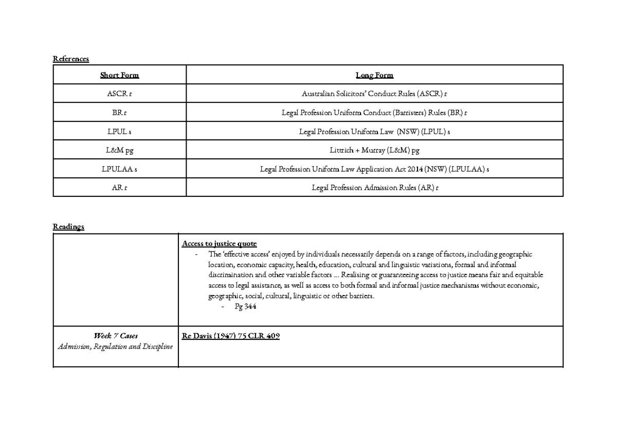 Ethics LAW REQ Readings - References Short Form Long Form ASCR r ...