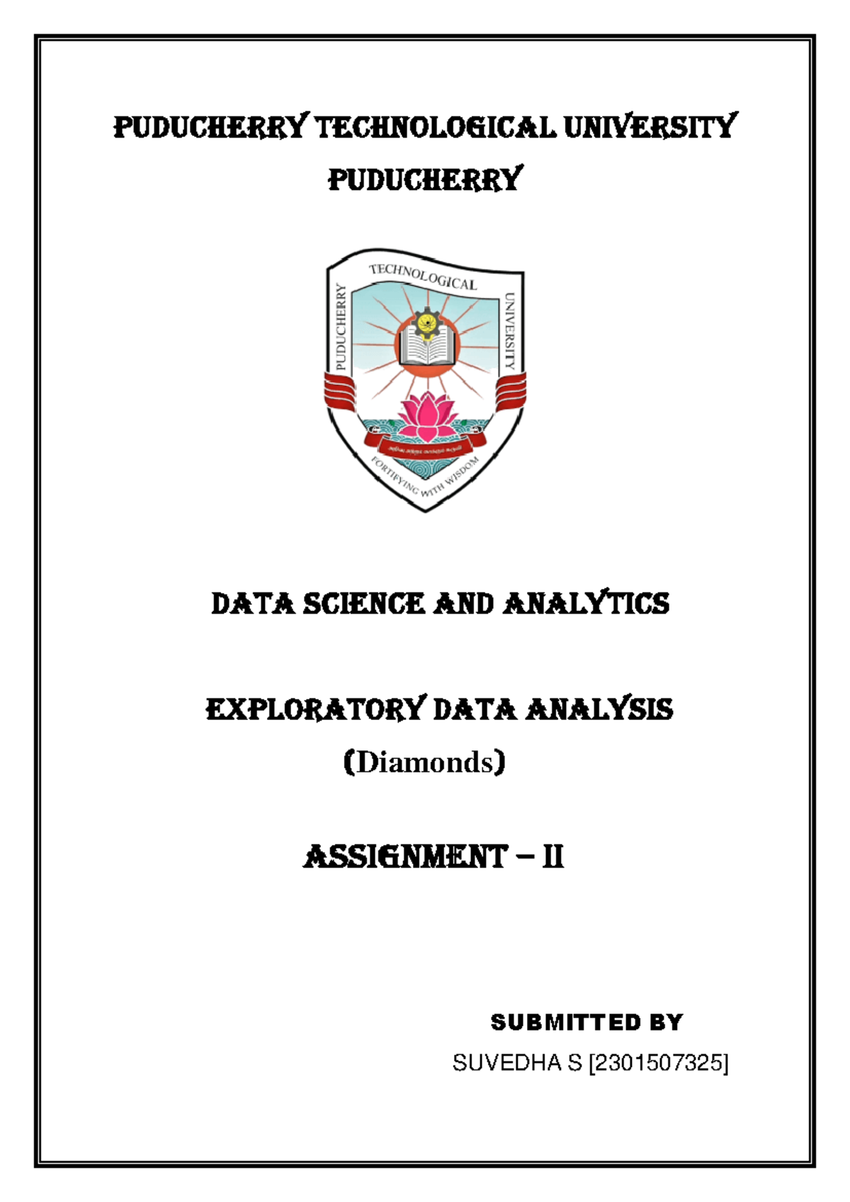 Ruby Program - ASSIGNMENT - Data structures - PUDUCHERRY TECHNOLOGICAL ...