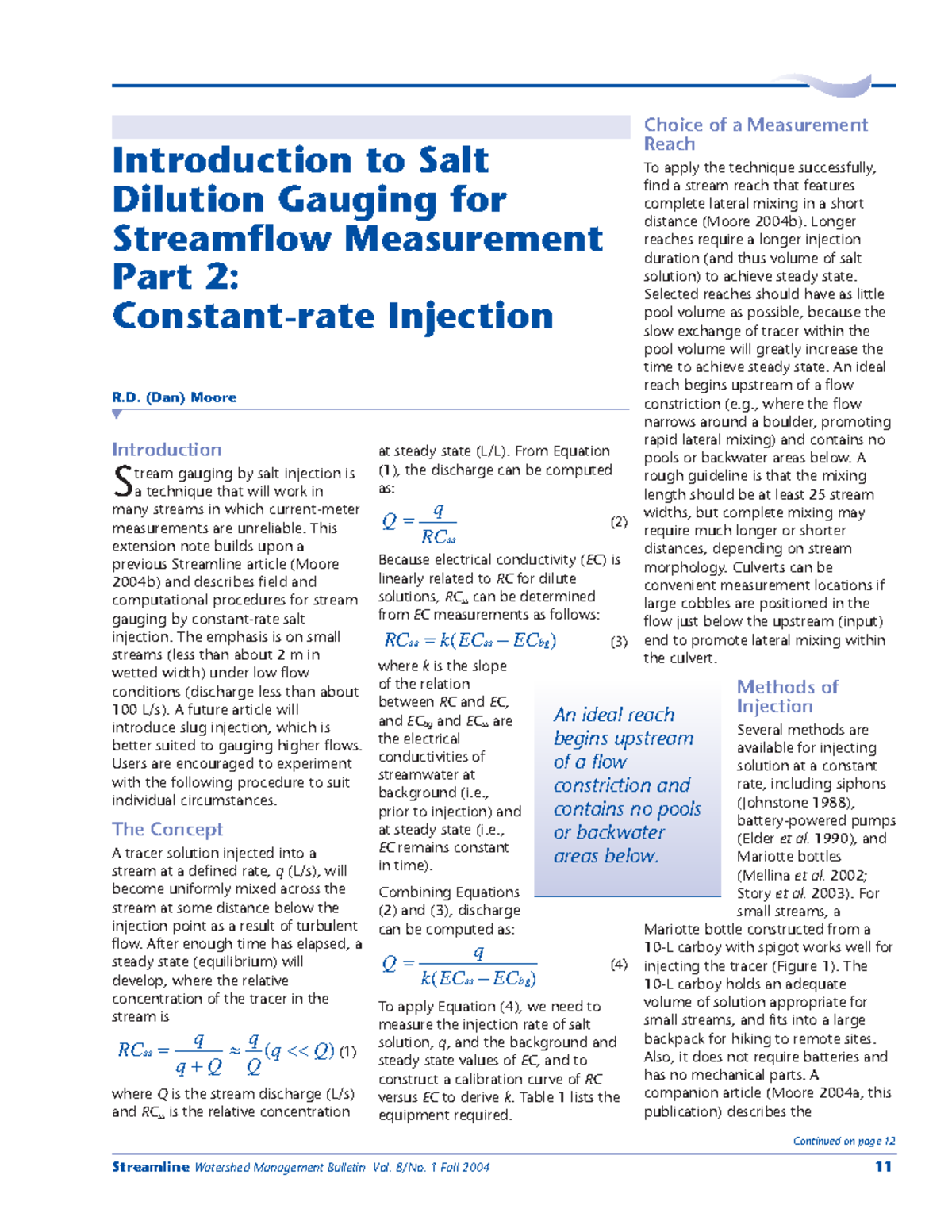 Part 2 For lecture4 Choice of a Measurement Reach Introduction to