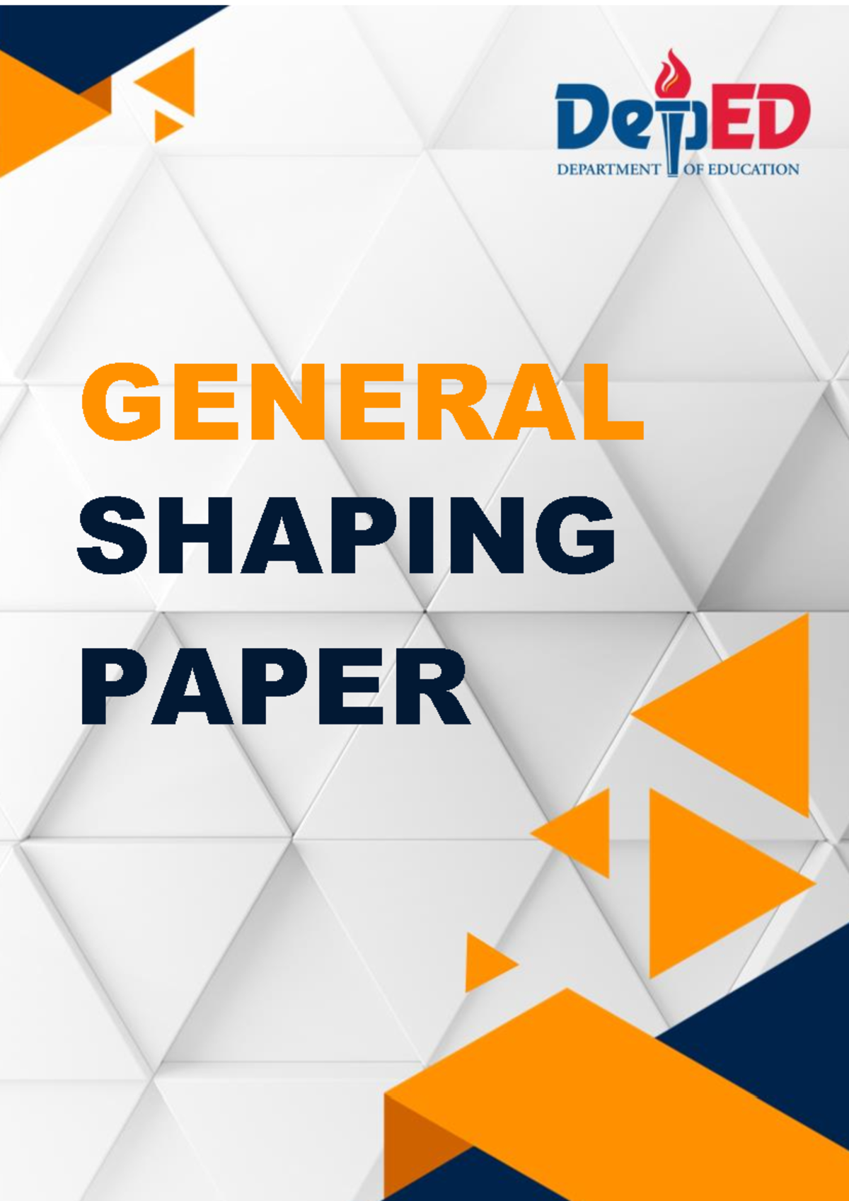 General Shaping Paper 2023 - Department of Education BUREAU OF ...