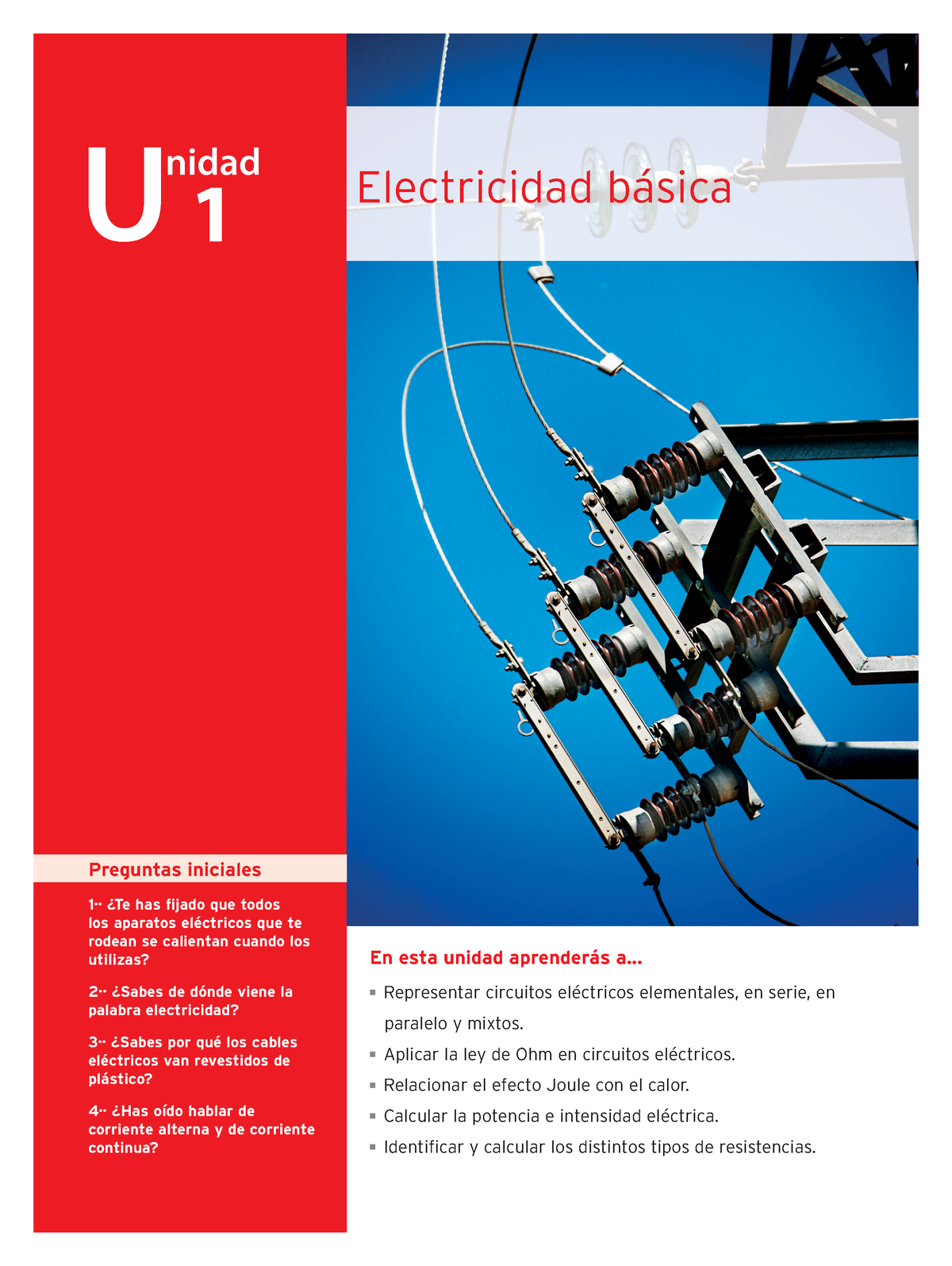 07. Electricidad Básica Autor Macmillan Education - En Esta Unidad ...